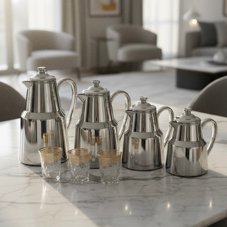 Pilsco Premium Thermal Flask – (Silver, 0.35L) - Mawaeen
