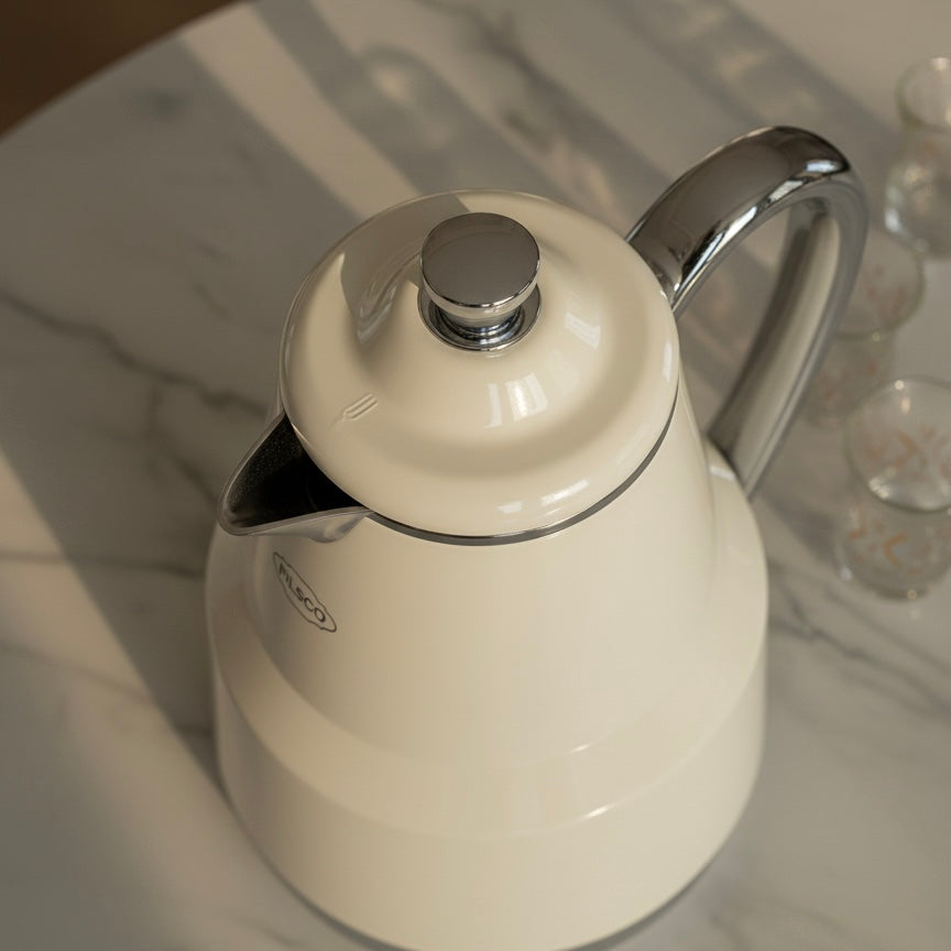 Pilsco Premium Thermal Flask – (Ivory & Silver, 0.65L) - Mawaeen