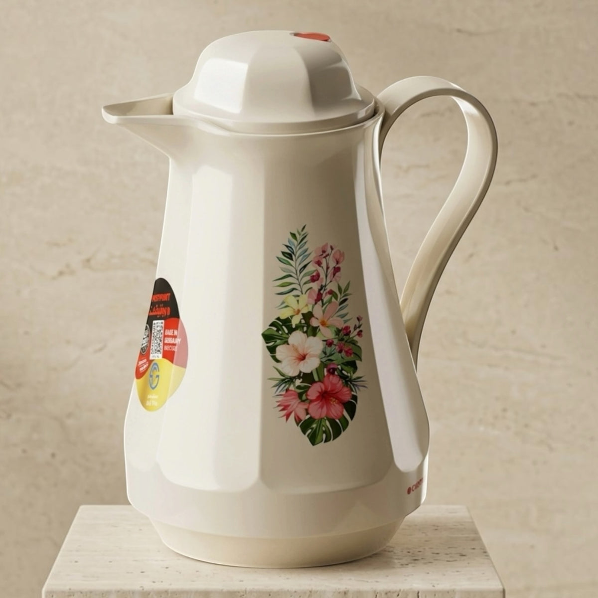 Rotpunkt German Vacuum Flask – 430 - WEI Tropical Floral Print Edition (1.0 Liter)