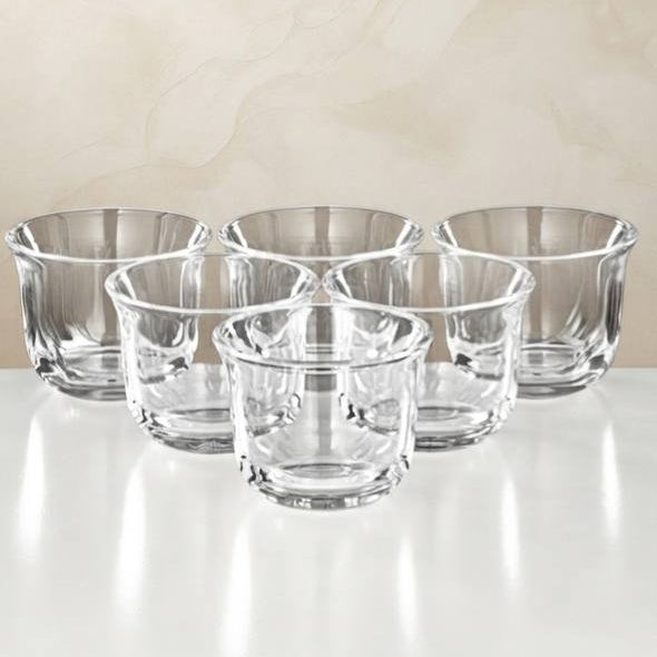 Al Marjan 21 Pieces Tea & Coffee Set, Matt Nickel & Matt Gold