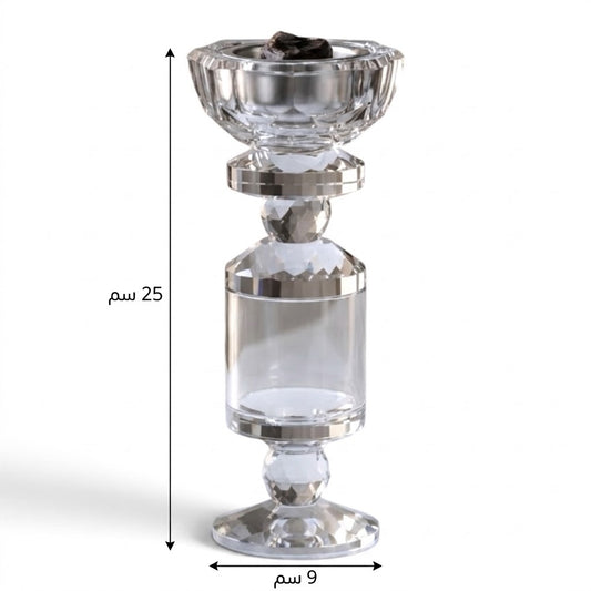 Luxury All-Glass Crystal Incense Burner – (L)