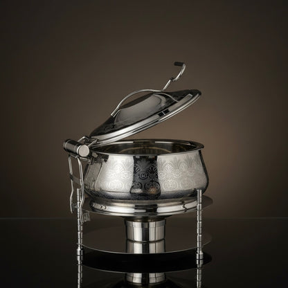 Luxury Stainless Steel Chafing Dish Hydraulic – 7.5L - Mawaeen
