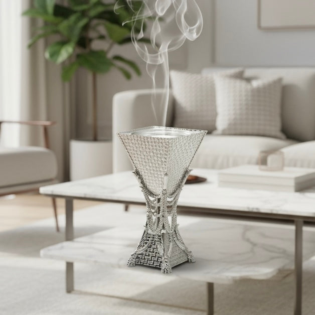 Silver Medium Incense Burner – (M) - Mawaeen