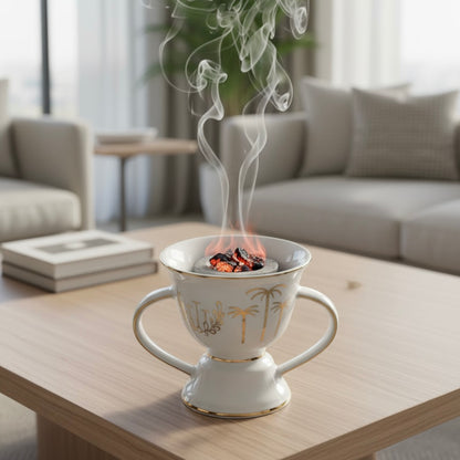 Elegant Small Incense Burner – (S) - Mawaeen