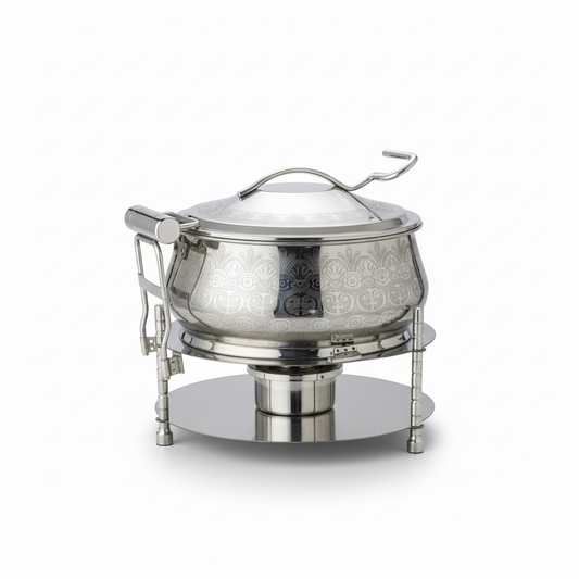 Luxury Stainless Steel Chafing Dish Hydraulic – 7.5L - Mawaeen