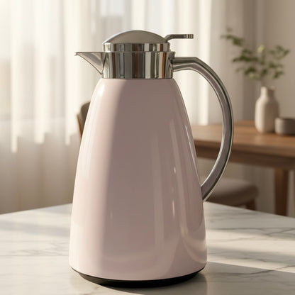 Emsa Premium pastel rose & silver Thermal Coffee Flask – 1L - Mawaeen
