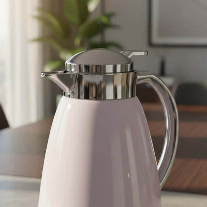 Emsa Premium pastel rose & silver Thermal Coffee Flask – 1L - Mawaeen