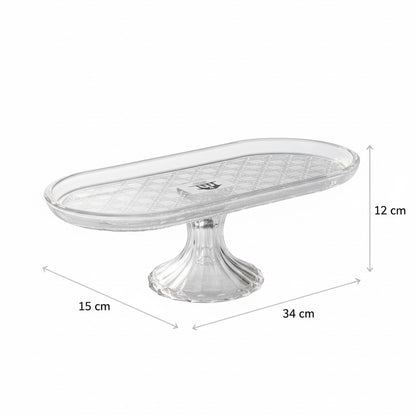 Mawaeen Luxury Glass Candy Plate – Clear - Mawaeen