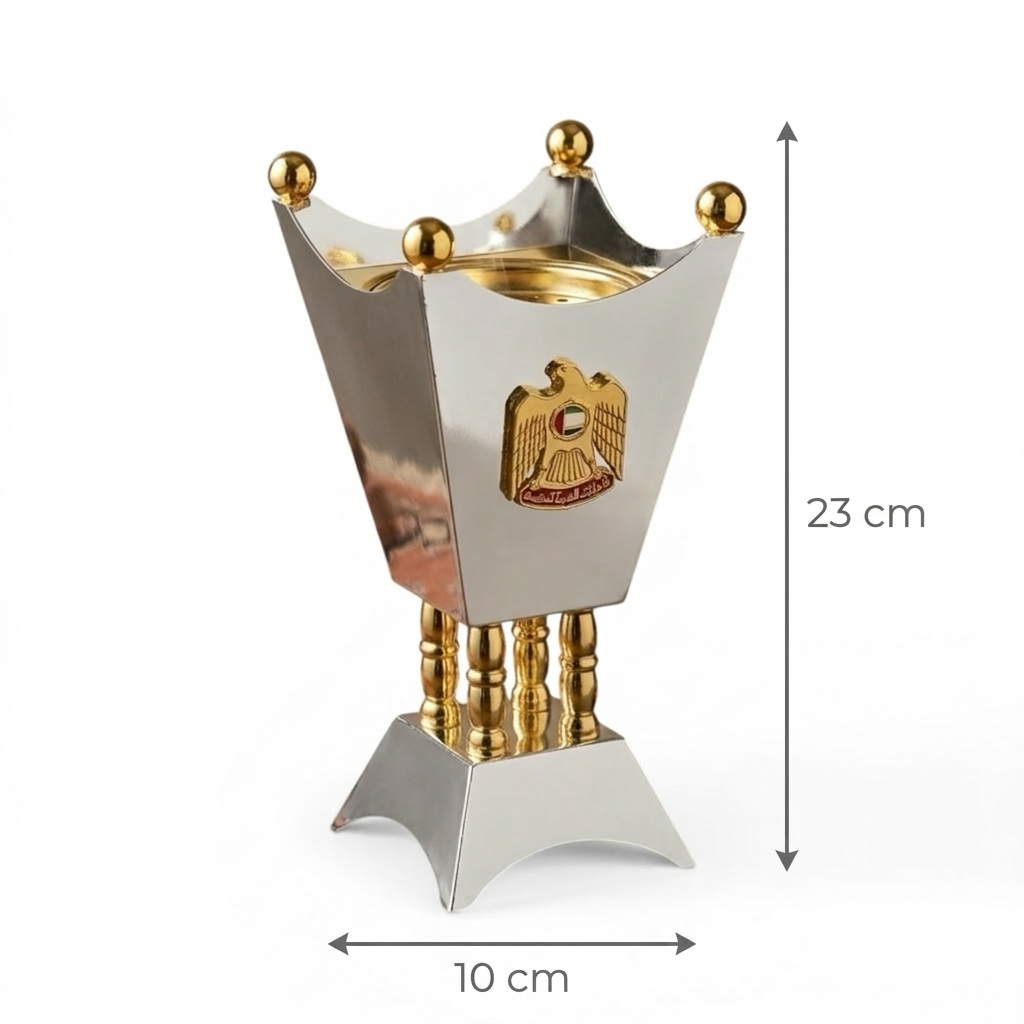 UAE Emblem Incense Burner S/Gold (S) - Mawaeen