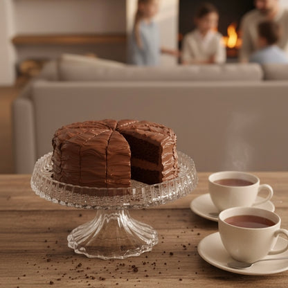 Mawaeen Round Luxury Glass Cake Stand (S) - Mawaeen