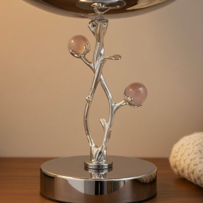 Mawaeen Luxury Fruit Bowl – Silver Floral Design (L)
