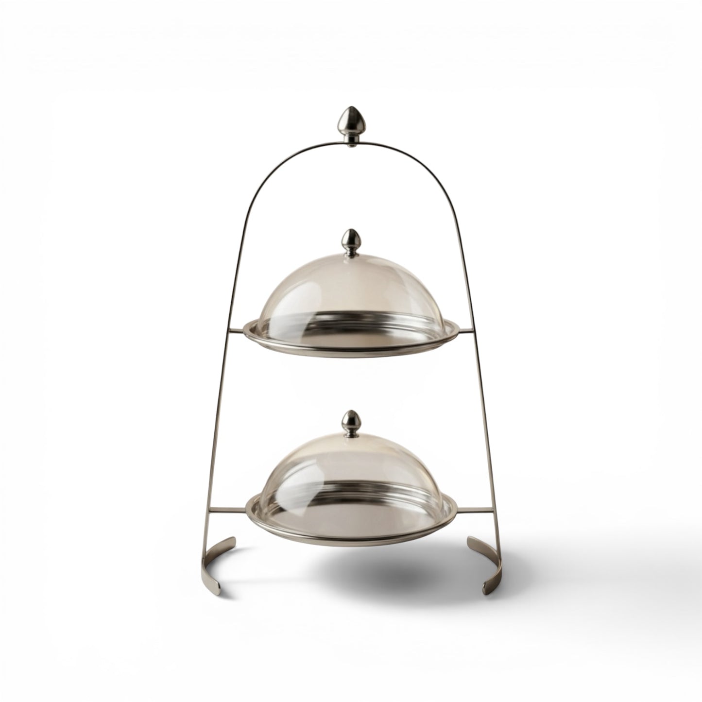 2-Tier Serving Candy Stand Silver - (L) - Mawaeen