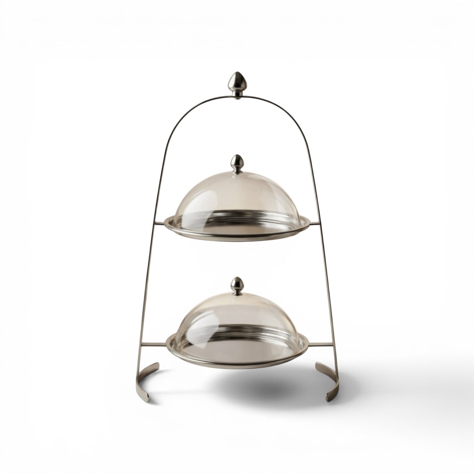 2-Tier Serving Candy Stand Silver - (L) - Mawaeen