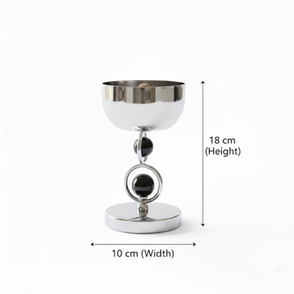Black Chrom Crystal Incense Burnere