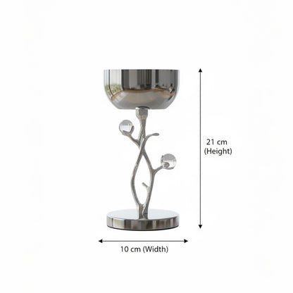 High-End Metallic Incense Burner white flower - Mawaeen
