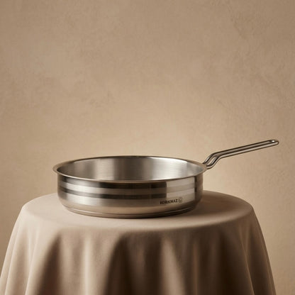 Korkmaz Stainless Steel Frypan 26*6.5 cm - Mawaeen
