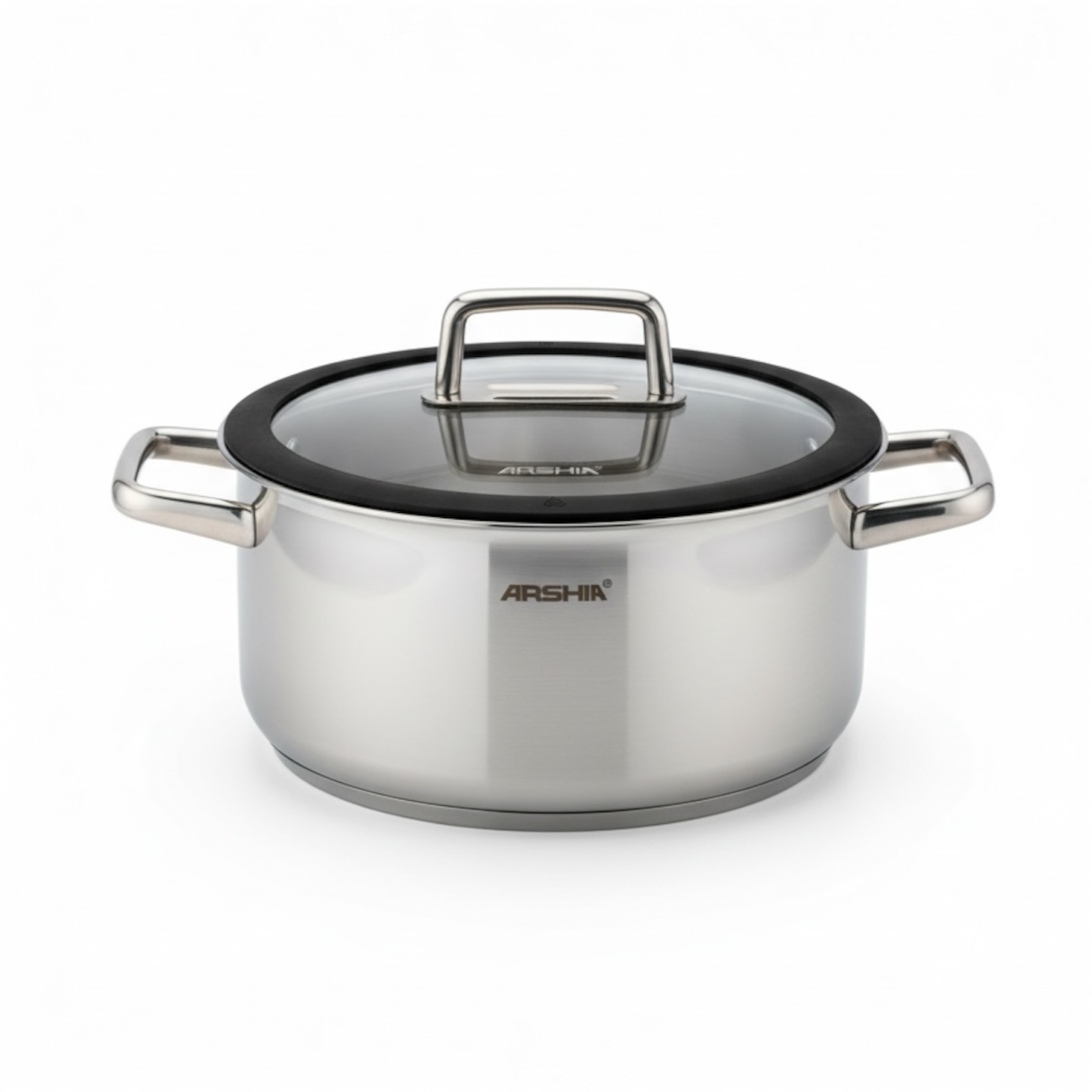 Arshia 20cm Hybrid Stainless Steel Non-Stick cooking pot with Lid - Mawaeen