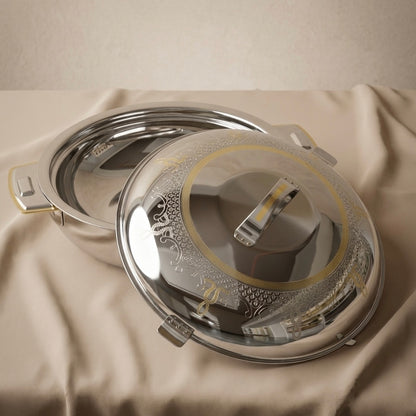 Zahra Gold Hot Pot 36 cm – Stainless Steel - Mawaeen