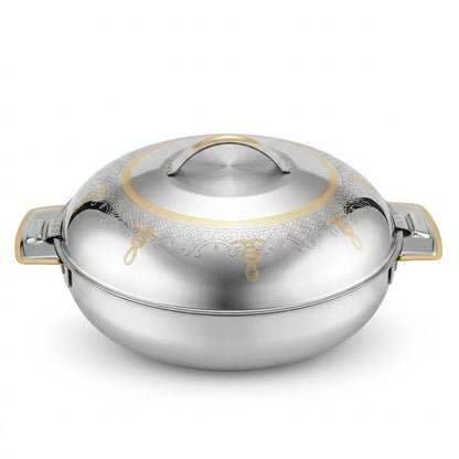 Zahra Gold Hot Pot 36 cm – Stainless Steel - Mawaeen