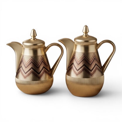 Arabic Dallah Set 0.35L + 0.5L – Matt Gold | Najib - Mawaeen