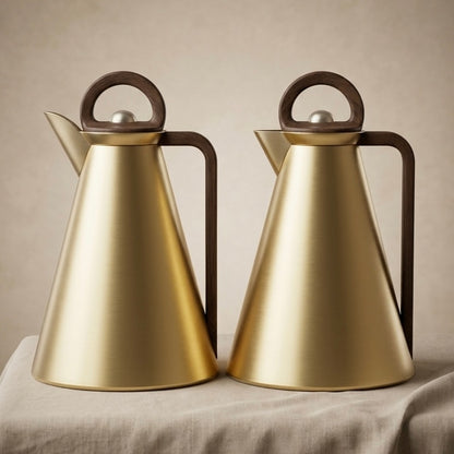 Najib Dallah Set – Matt Gold/Wood | 1.0L + 1.0L - Mawaeen