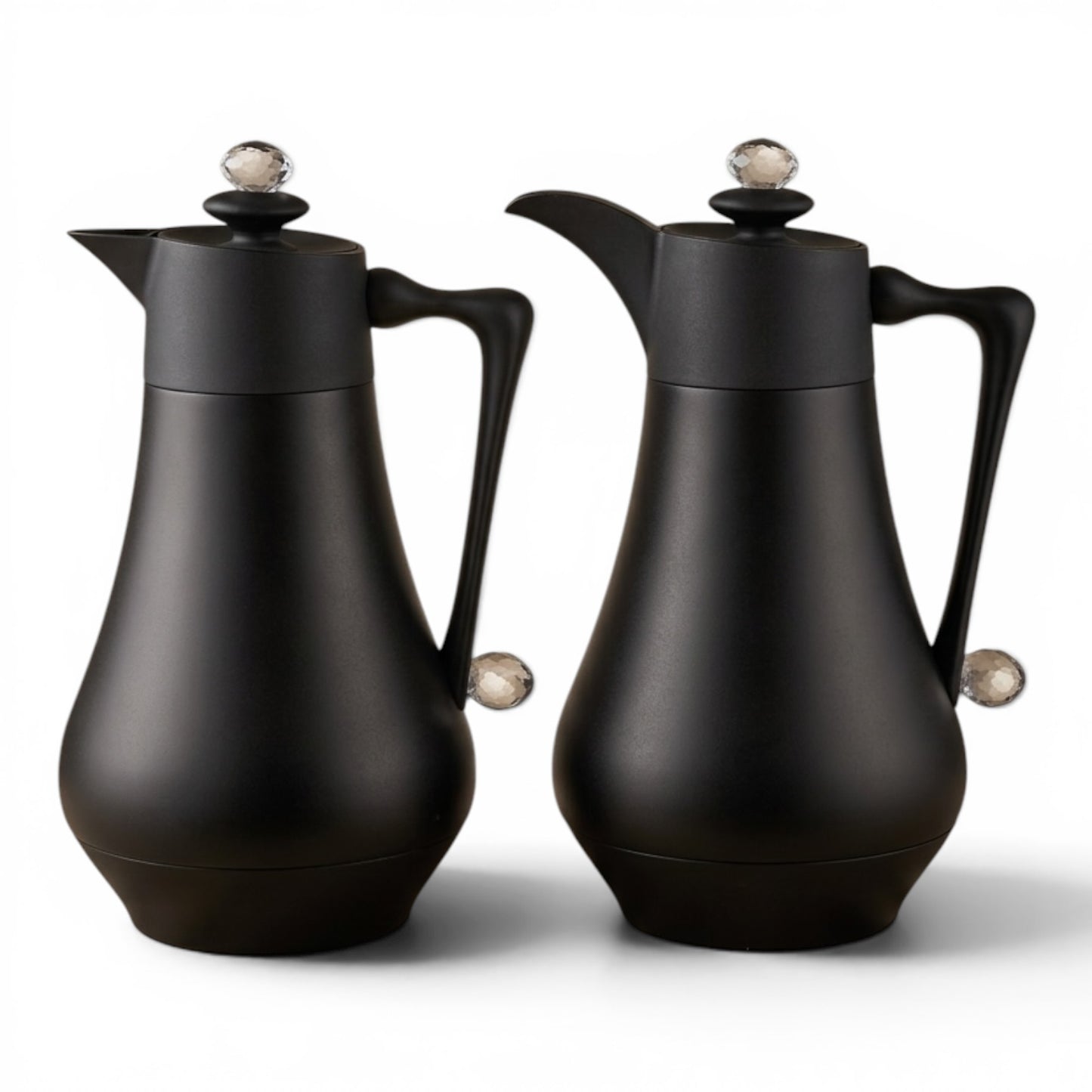 Najib Vacuum Flask Set – Black | 1.0L + 1.0L - Mawaeen