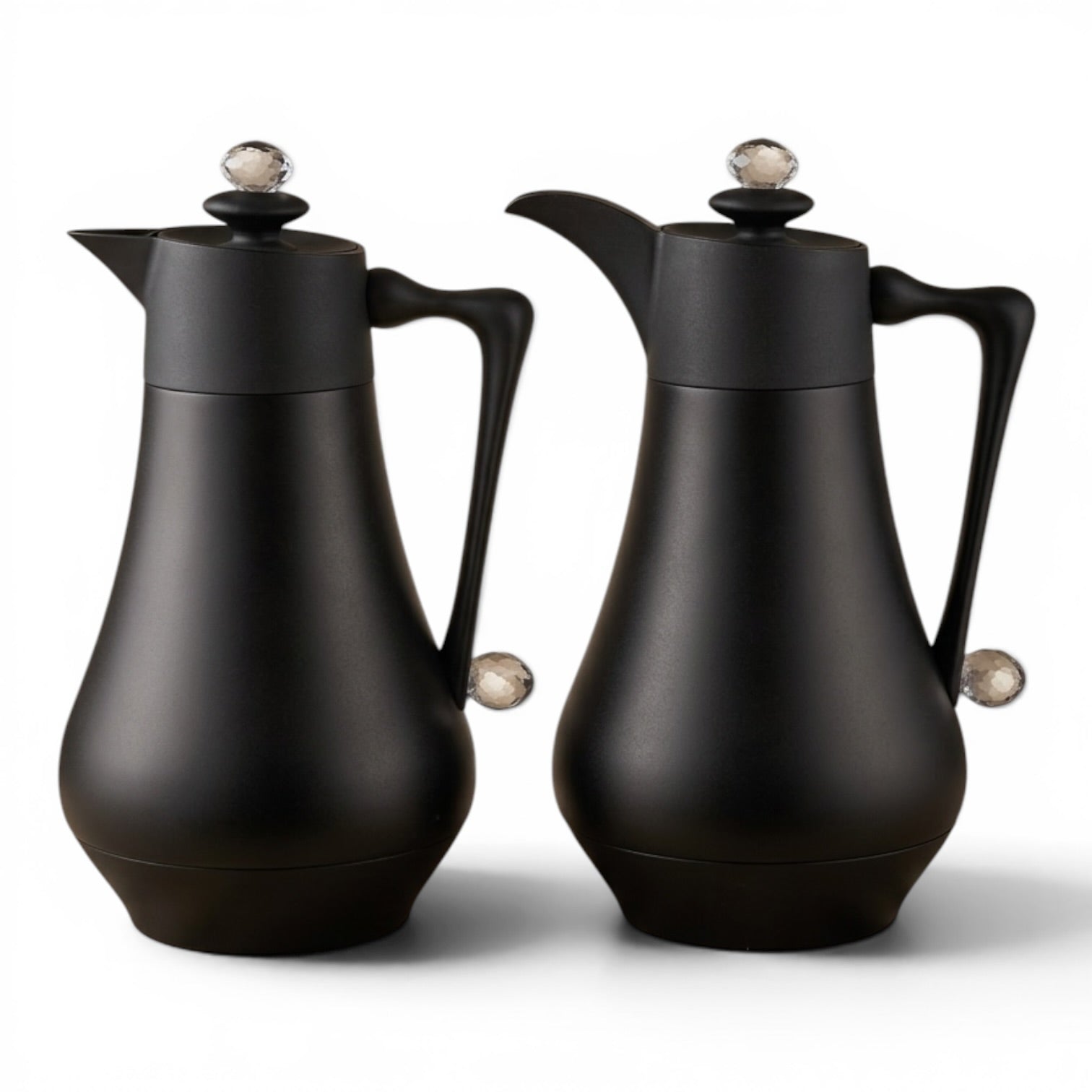 Najib Vacuum Flask Set – Black | 1.0L + 1.0L - Mawaeen