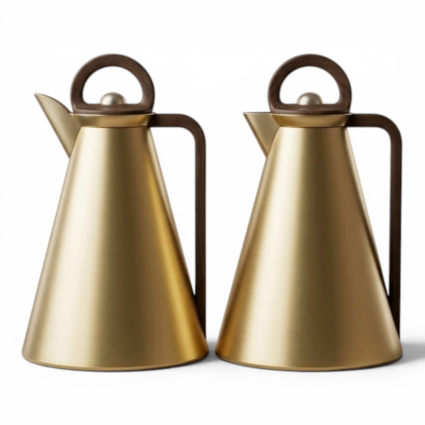 Najib Dallah Set – Matt Gold/Wood | 1.0L + 1.0L - Mawaeen