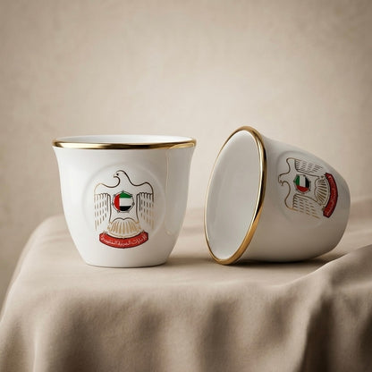 UAE 12-Piece Cawa Cup Set Gold- 60 CC - Mawaeen