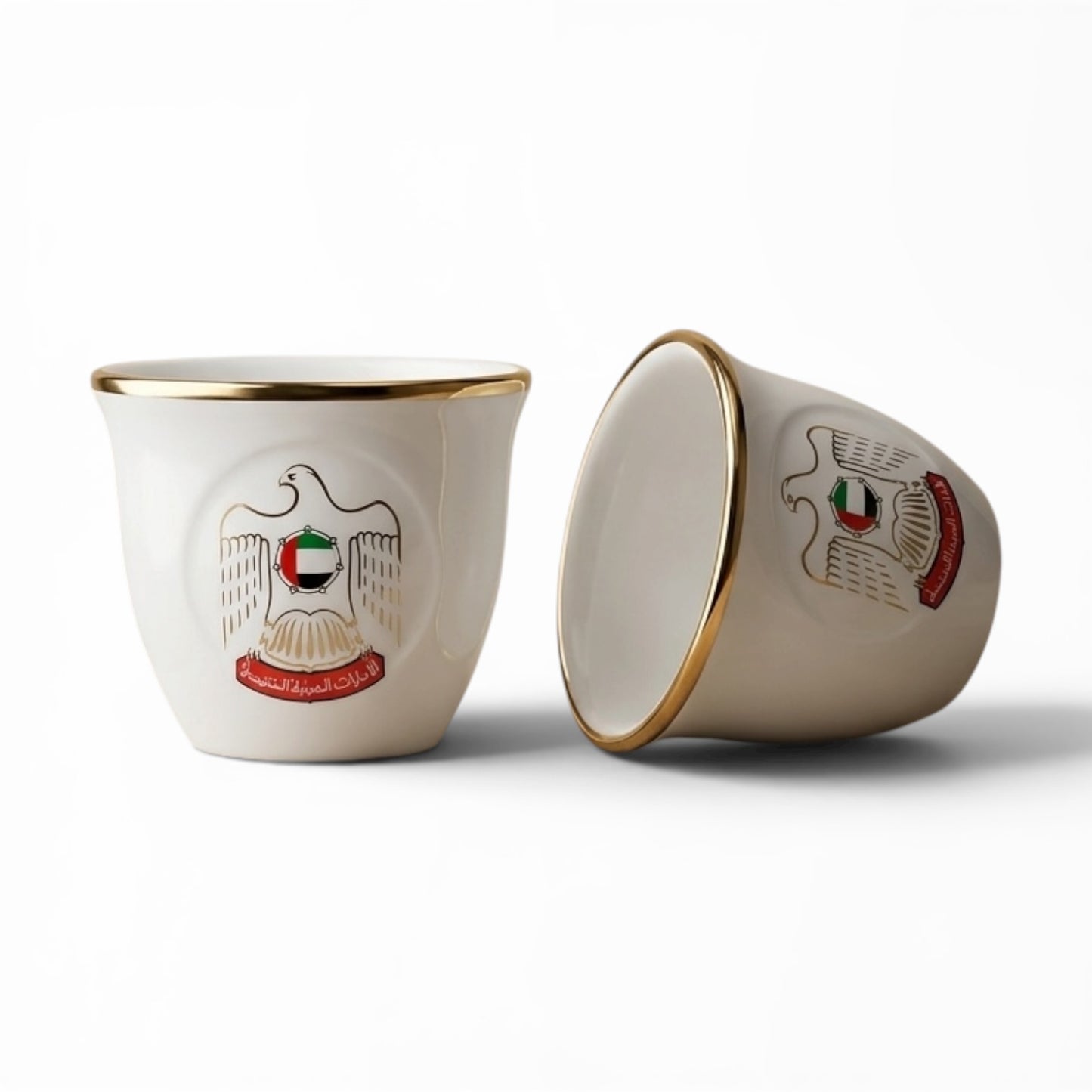UAE 12-Piece Cawa Cup Set Gold- 60 CC - Mawaeen