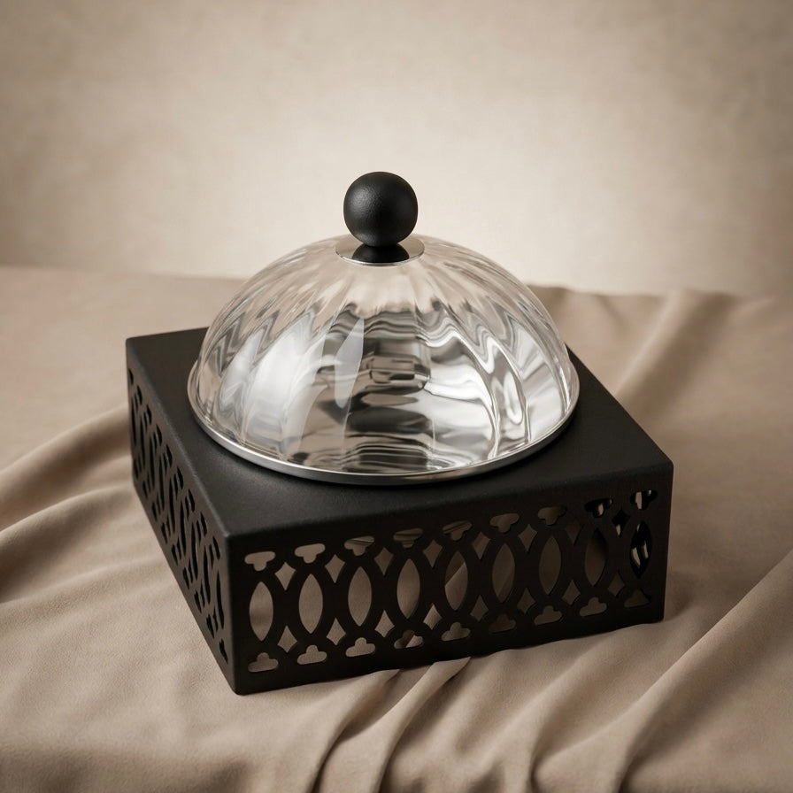 Modern Date Bowl with Lid - Mawaeen