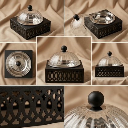 Modern Date Bowl with Lid - Mawaeen