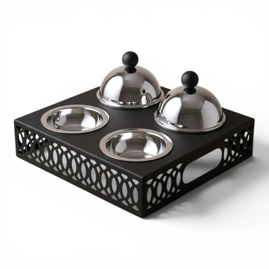 4-Piece Built-in Candy & Nut Bowl Set - Mawaeen