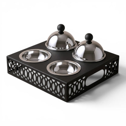 4-Piece Built-in Candy & Nut Bowl Set - Mawaeen