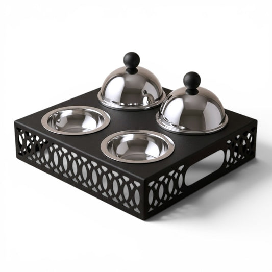 4-Piece Built-in Candy & Nut Bowl Set - Mawaeen