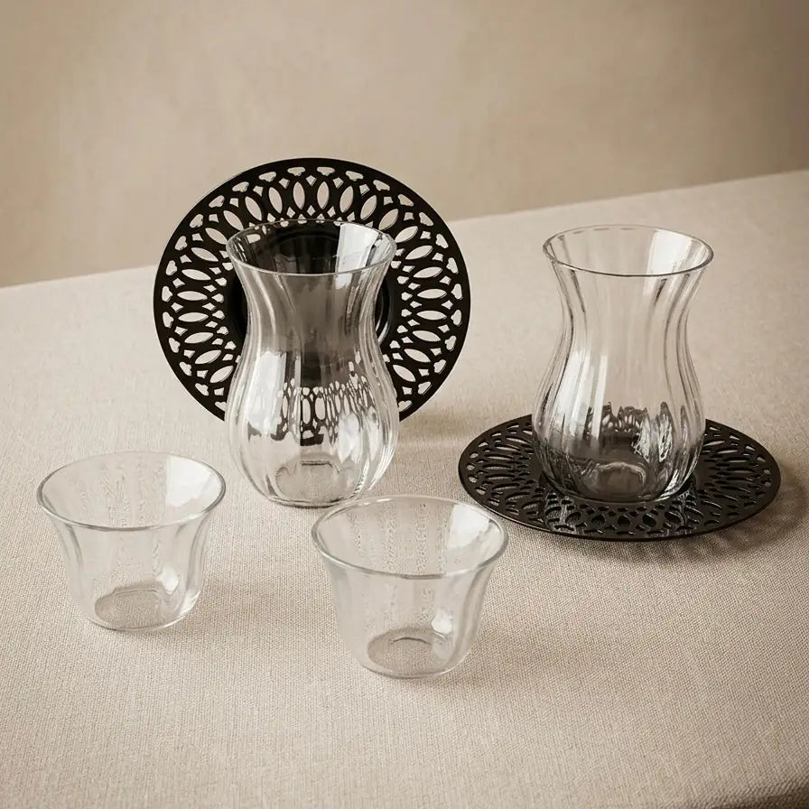 Modern 18-Piece Tea & Coffee Serving Set - Mawaeen