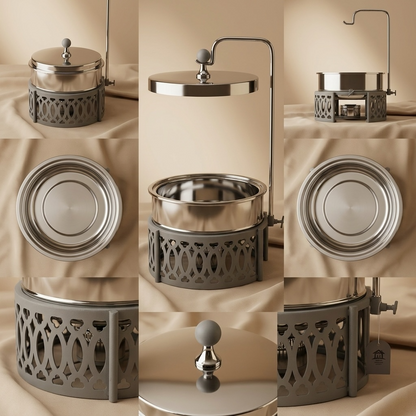 Modern Chafing Dish Serving Set 7.5L - Gray - Mawaeen