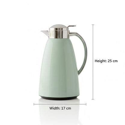 Emsa Premium pastel Green & silver Thermal Coffee Flask – 1L - Mawaeen