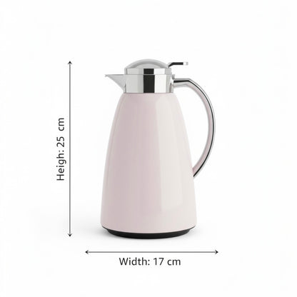 Emsa Premium pastel rose & silver Thermal Coffee Flask – 1L - Mawaeen