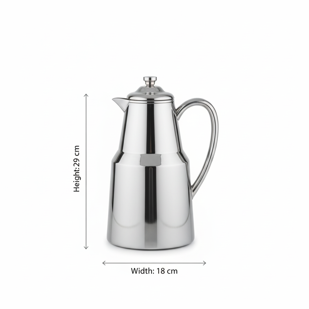 Pilsco Premium Thermal Flask – (Silver, 1.3L) - Mawaeen