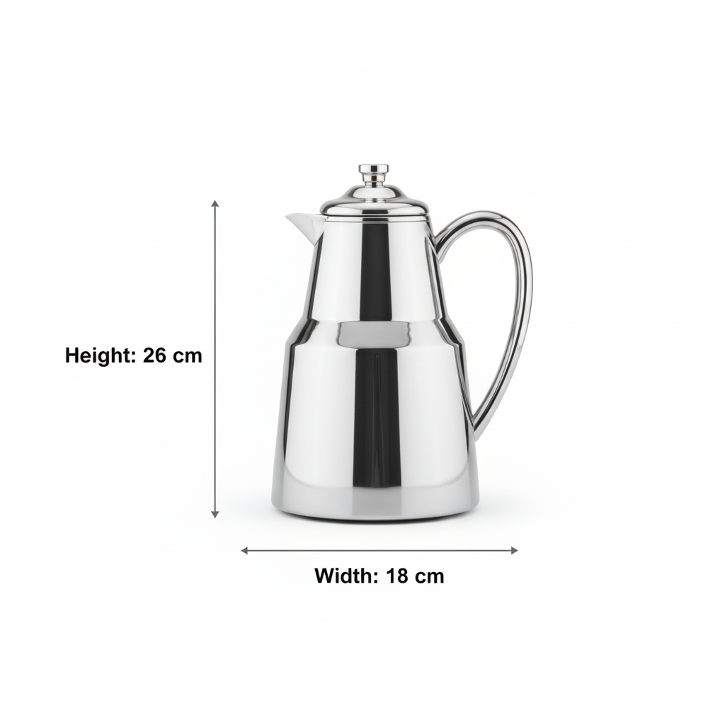 Pilsco Premium Thermal Flask – (Silver, 1.0L) - Mawaeen