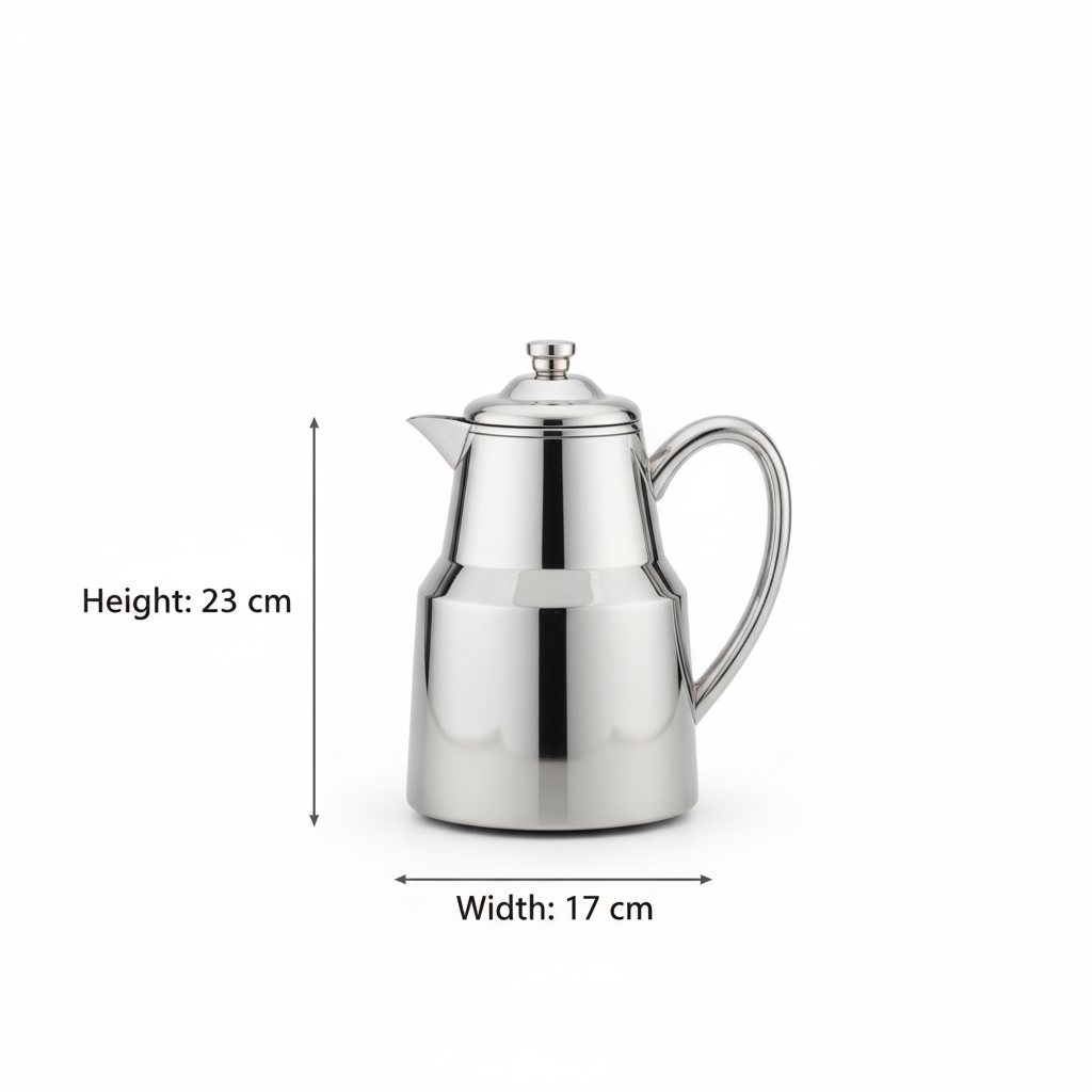 Pilsco Premium Thermal Flask – (Silver, 0.65L) - Mawaeen