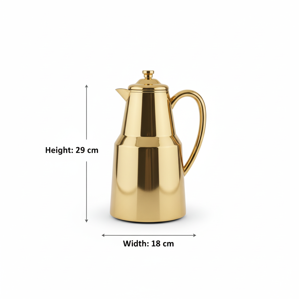 Pilsco Premium Thermal Flask – (Gold, 1.3L)