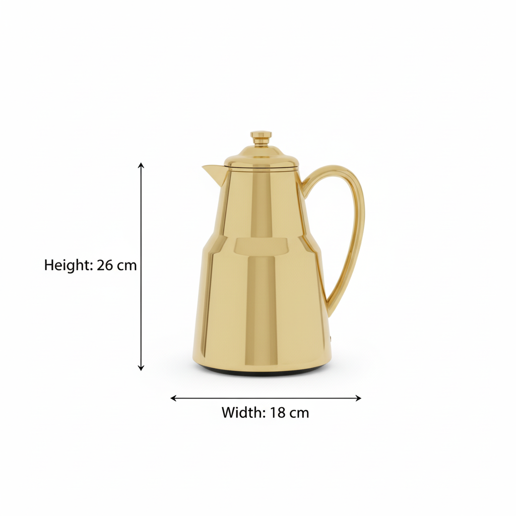 Pilsco Premium Thermal Flask – (Gold, 1.0L) - Mawaeen