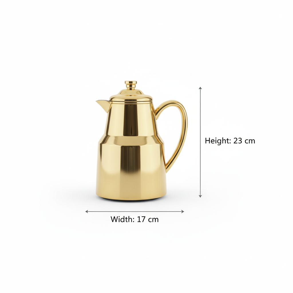 Pilsco Premium Thermal Flask – (Gold, 0.65L) - Mawaeen