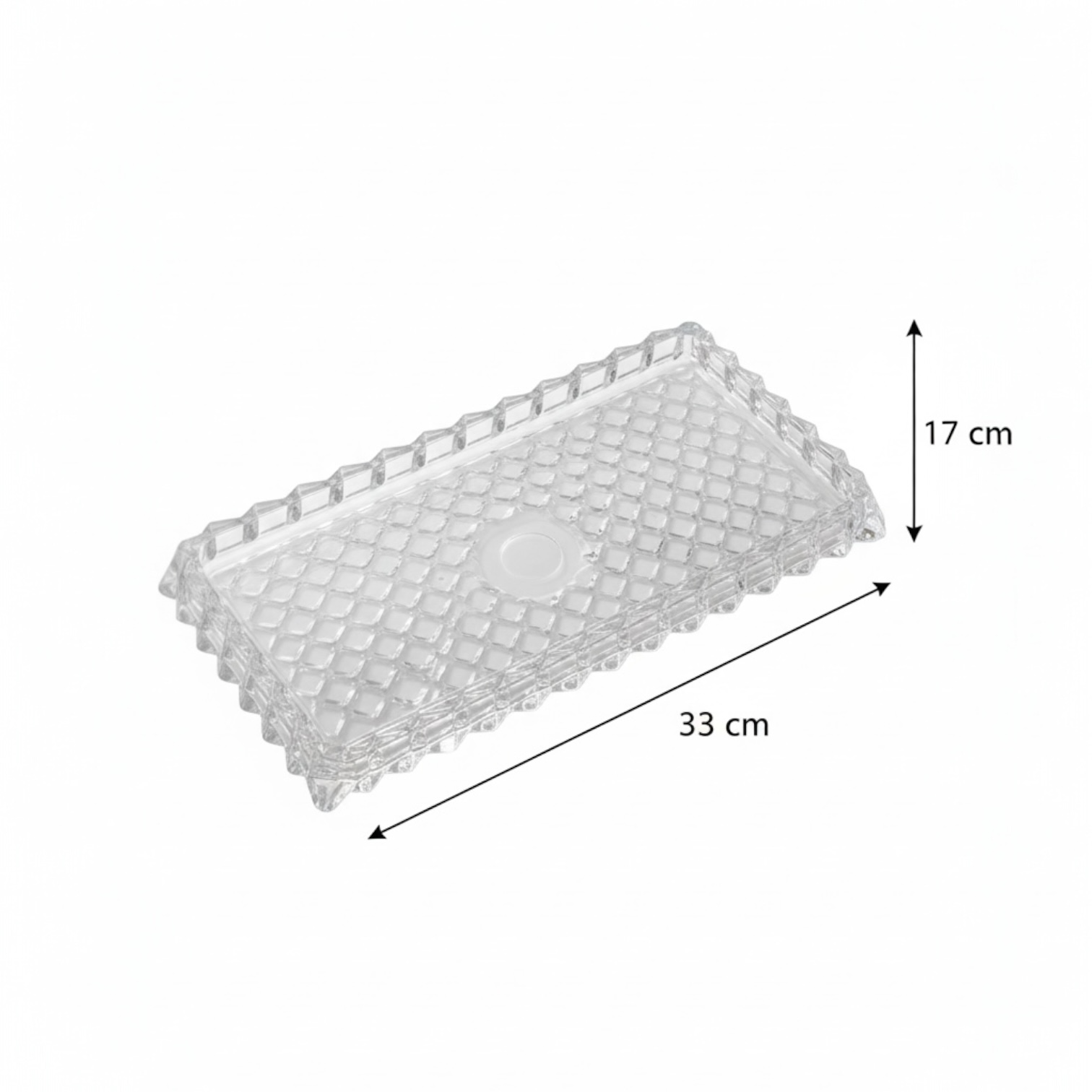 Mawaeen Luxury Glass Cake Plate – Clear - Mawaeen