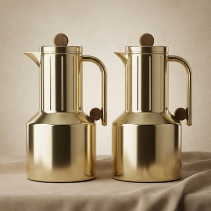 Regal Modern 2-Piece Gold Flask Set (1L + 1L) - Mawaeen