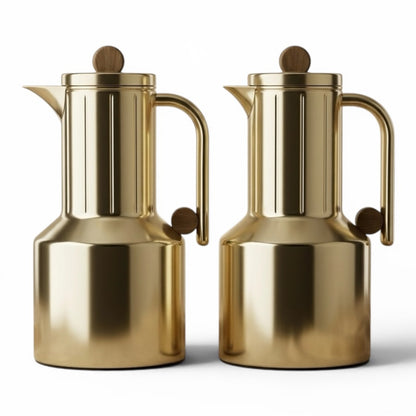Regal Modern 2-Piece Gold Flask Set (1L + 1L) - Mawaeen
