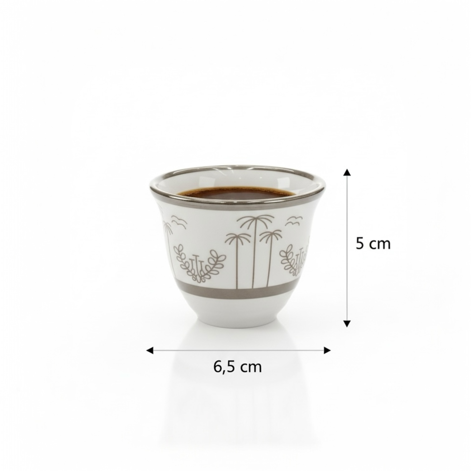Cawa Arabic Coffee Cups Set S/Line – 12 Pieces (80cc) - Mawaeen