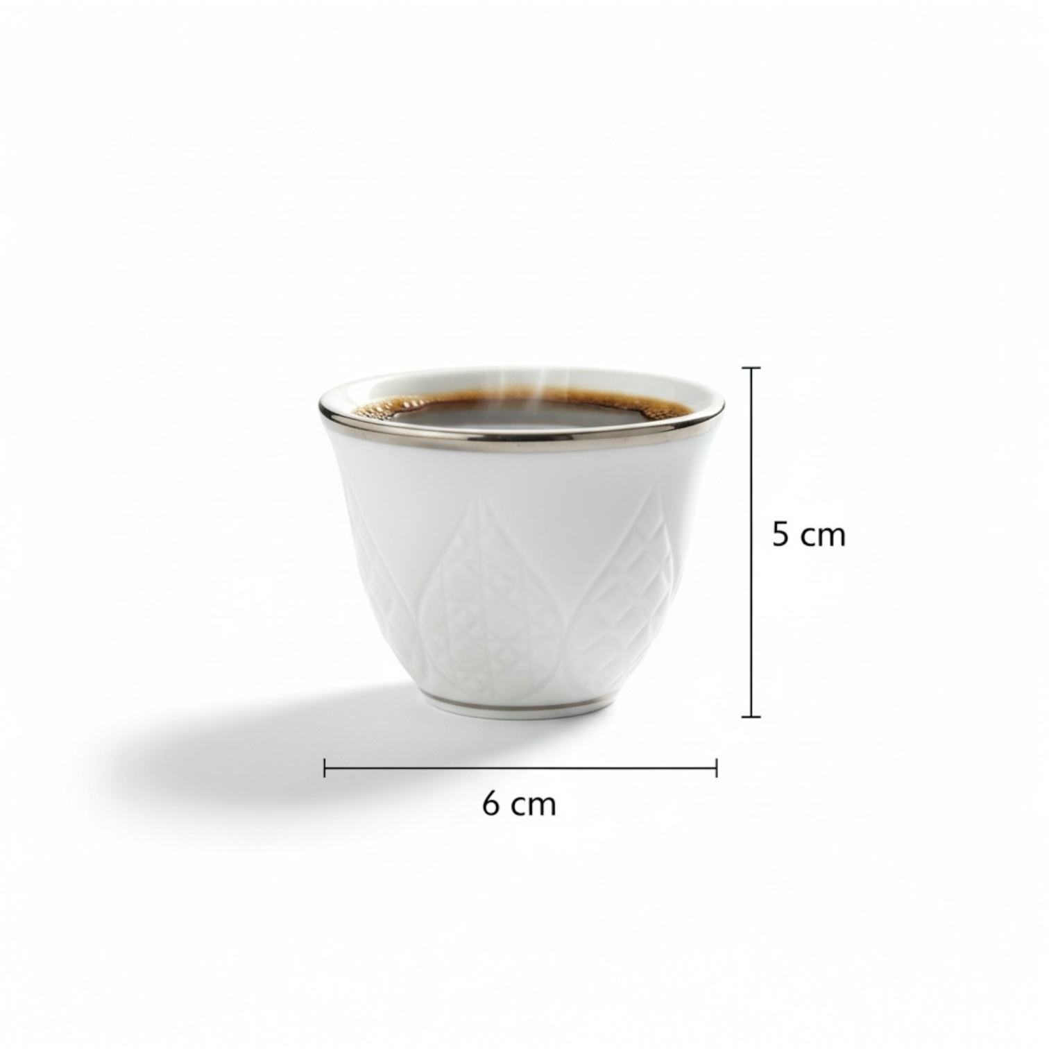 Cawa Arabic Coffee Cups Set S/Line – 12 Pieces (80cc) - Mawaeen